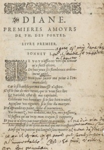 "Commentaires sur Desportes", François de Malherbe, 1600.
